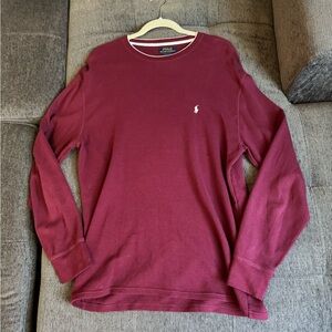 Polo Ralph Lauren Burgundy Long Sleeve Shirt